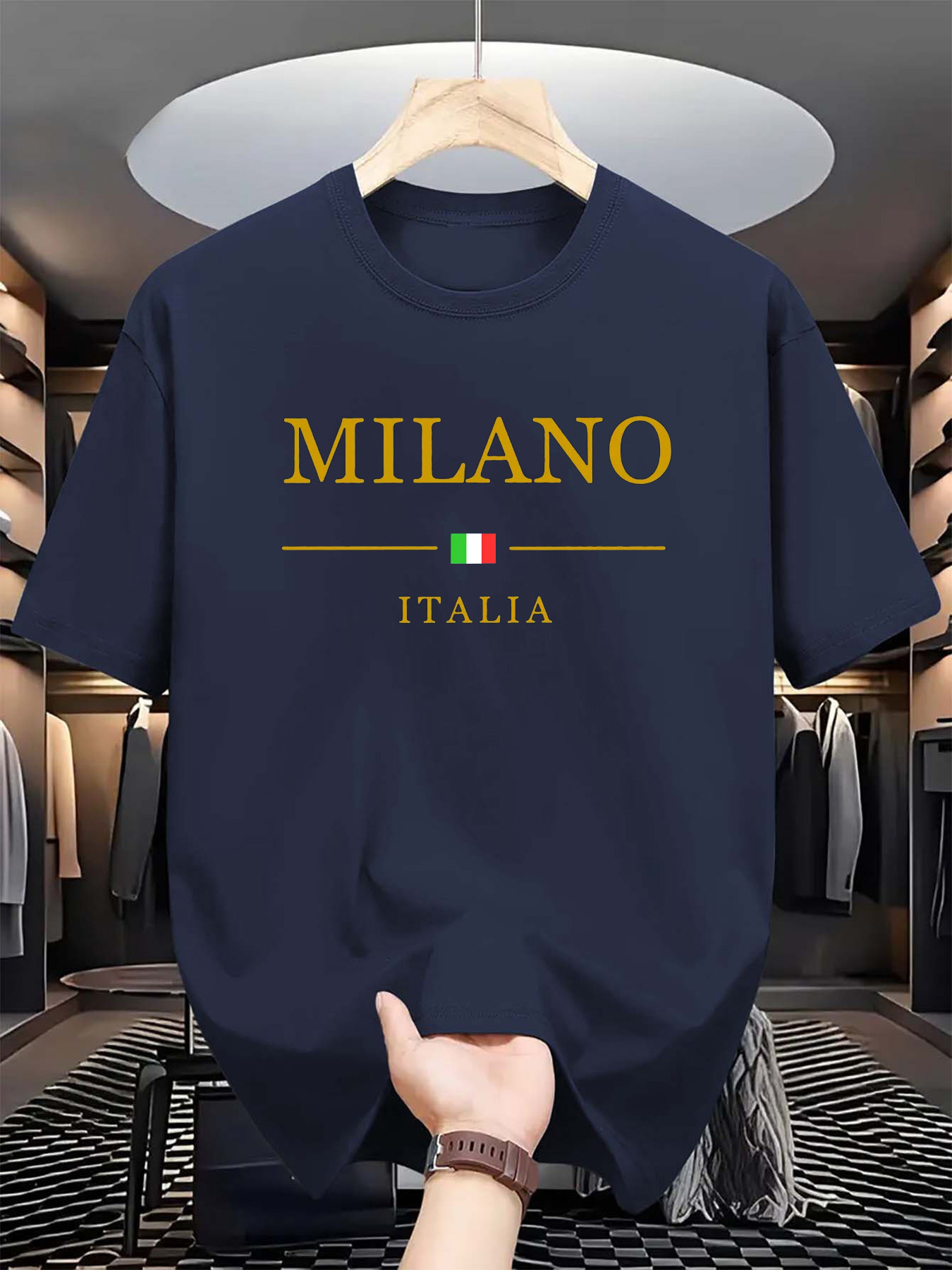 Street Fashion In Milan - Italian Milan Print Men Women Pure