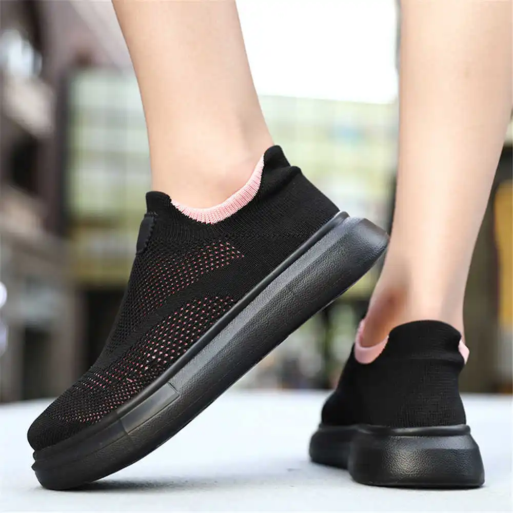 Street Fashion Vietnam - Platform Stockings Brown Shoes For Woman