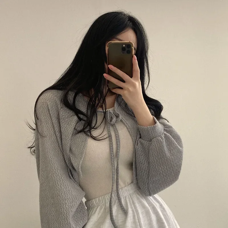 Summer Women Knitted Cardigan  - Korean Street Fashion Female review and price