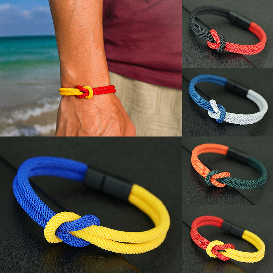 5 Styles Men Rope Bracelet Tru - Street Fashion In Milan review and price