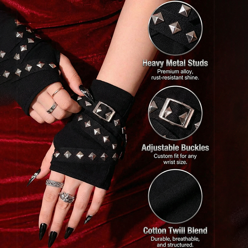 Y2K Personalized Buckle Punk S - Street Fashion Gloves review and price