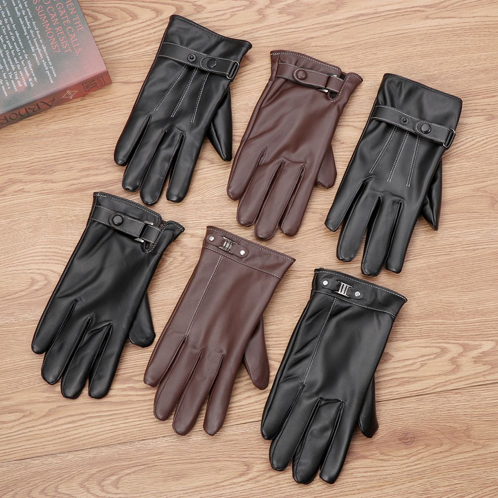 Men's Fleece Thermal Leather G - Street Fashion Gloves review and price