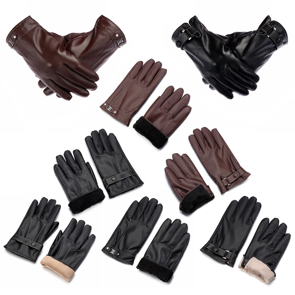 Men's Fleece Thermal Leather G - Street Fashion Gloves review and price