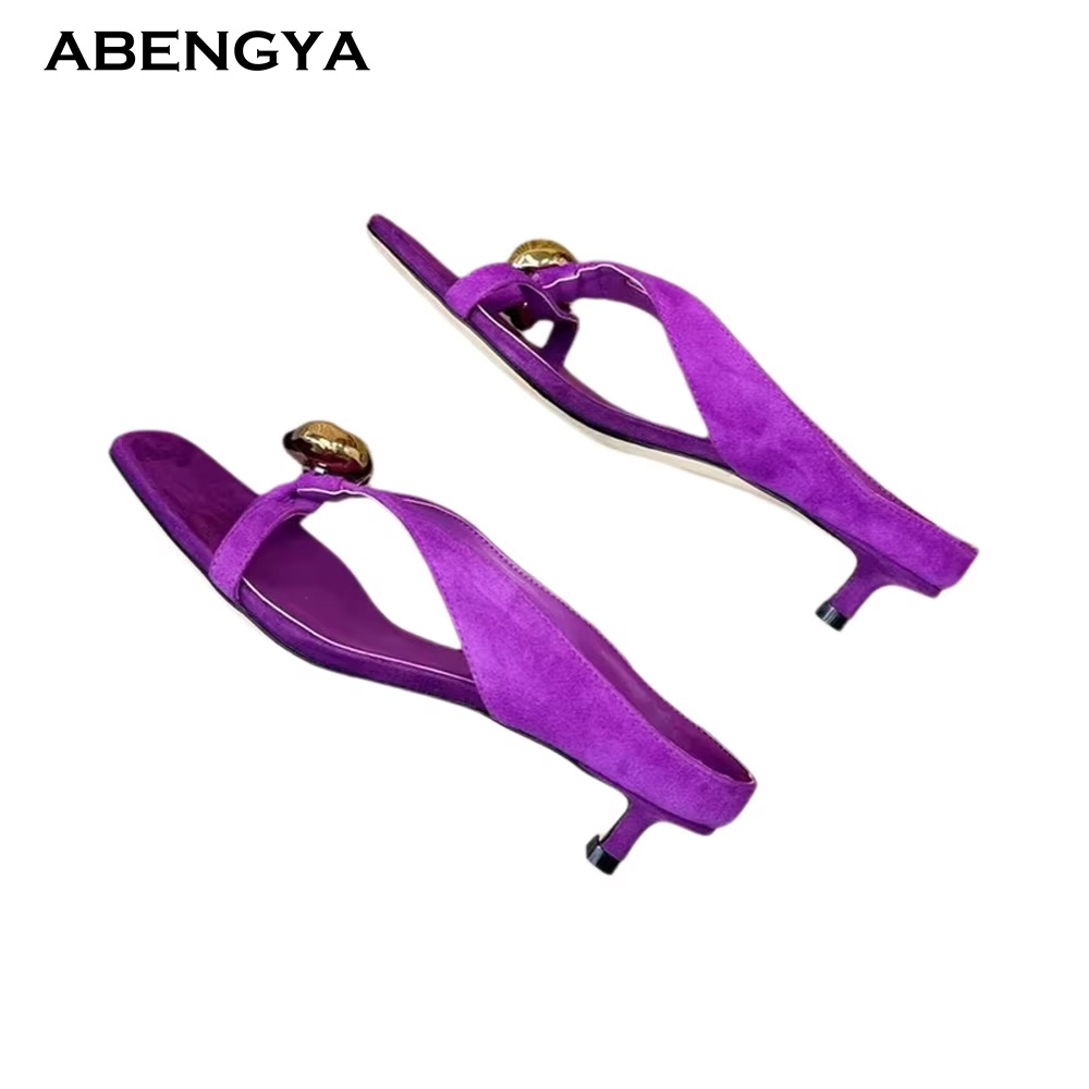 2026 Summer New Suede Slippers - Street Fashion Clothing review and price