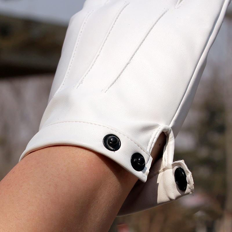PU Leather Fingerless Gloves M - Street Fashion Gloves review and price