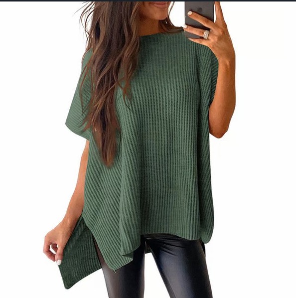 Casual Chenille T Shirt Oversi - Longline Tee Oversized review and price