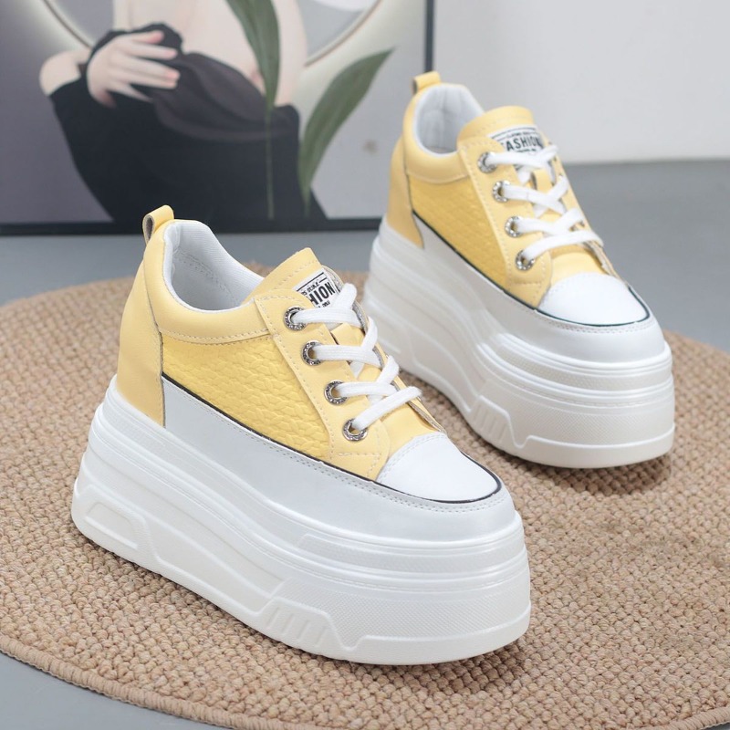 2026 New 10CM Genuine Leather  - Chunky Sneaker Platform review and price