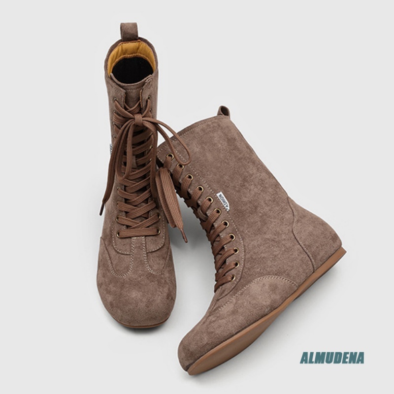 Men's Suede Mid-Calf Lace-Up B - Street Fashion Winter 2026 review and price