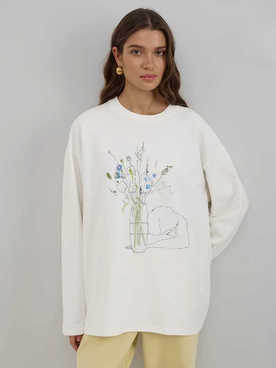 Autumn New Women Long Sleeve T - Longline Tee Oversized review and price