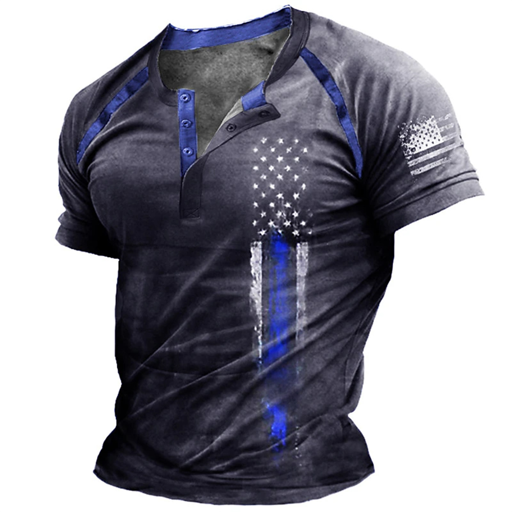 Funny 3D American Flag Print M - Street Fashion For Man review and price