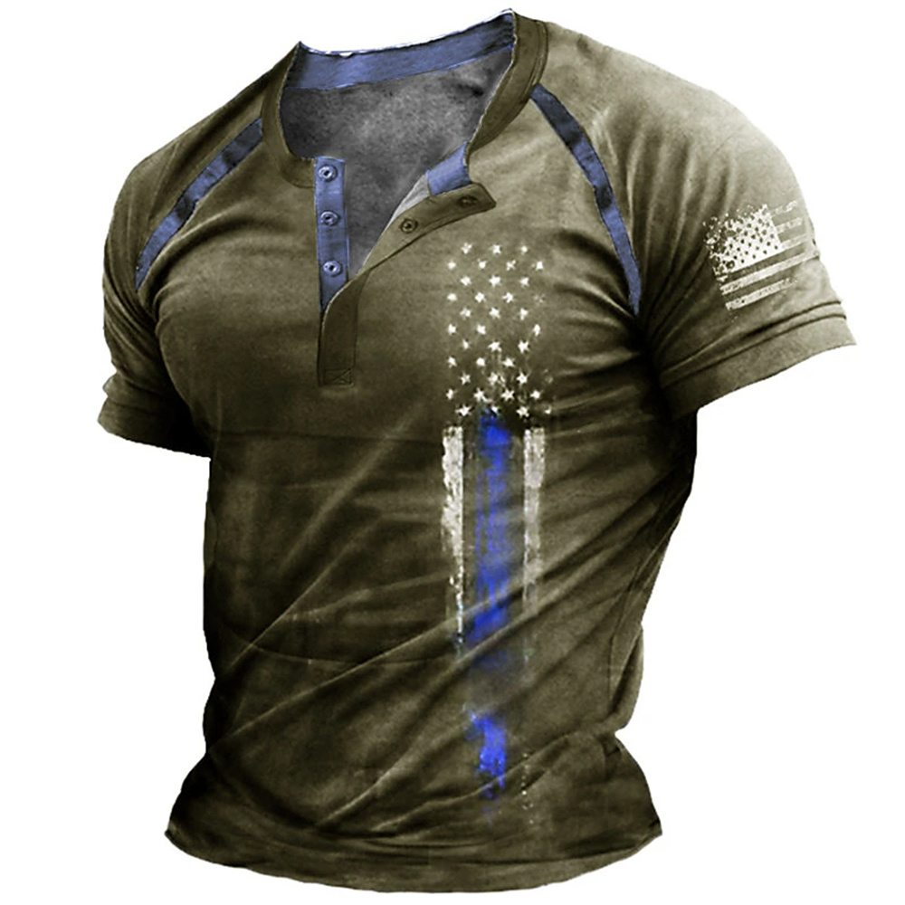 Funny 3D American Flag Print M - Street Fashion For Man review and price