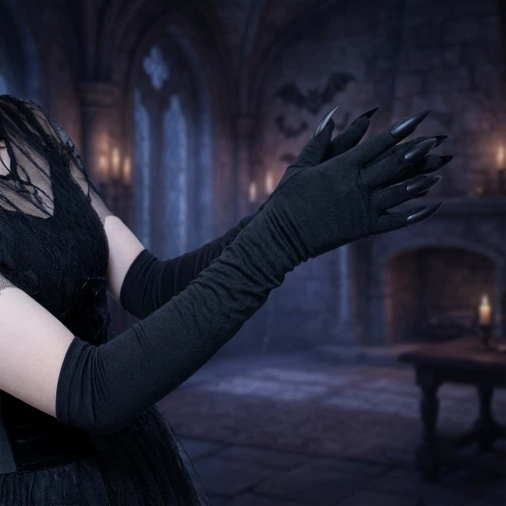 2026 Moon Girl Y2K Gothic Long - Street Fashion Gloves review and price