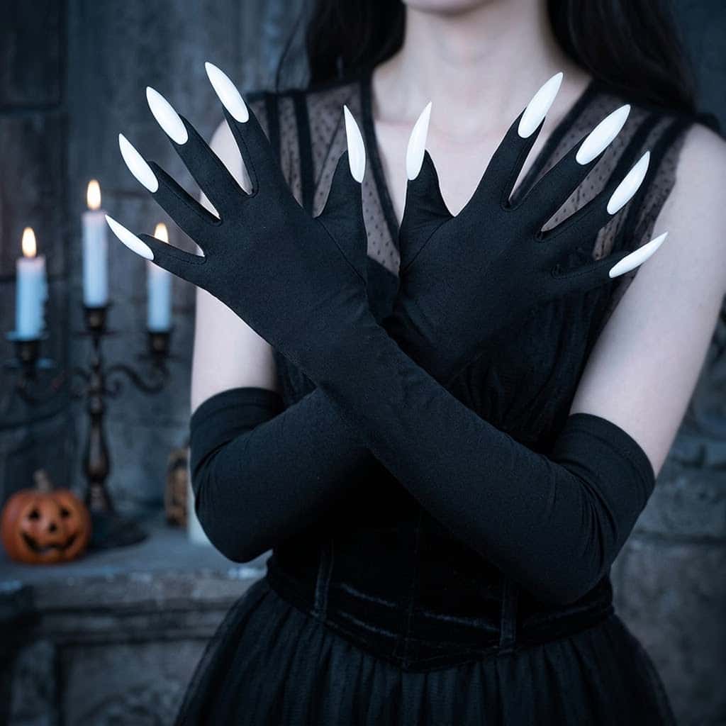 2026 Moon Girl Y2K Gothic Long - Street Fashion Gloves review and price