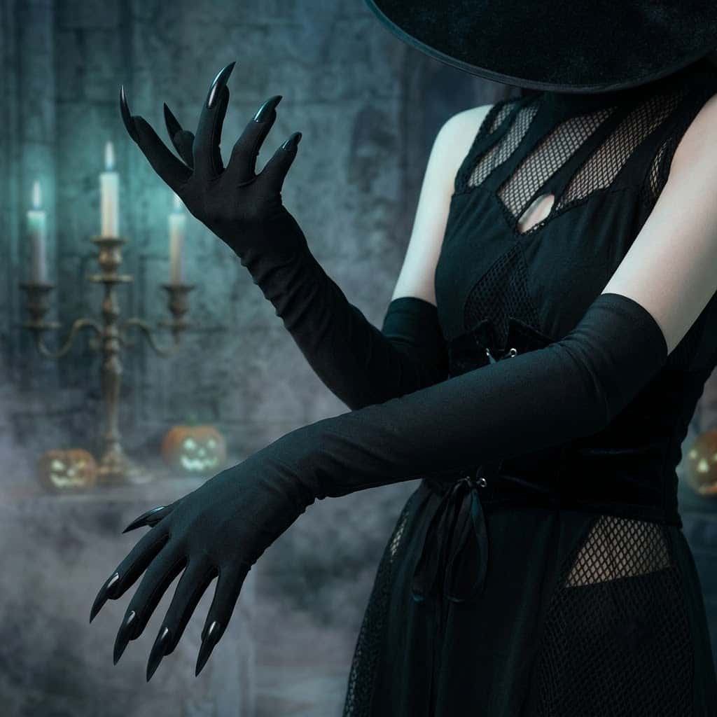 2026 Moon Girl Y2K Gothic Long - Street Fashion Gloves review and price