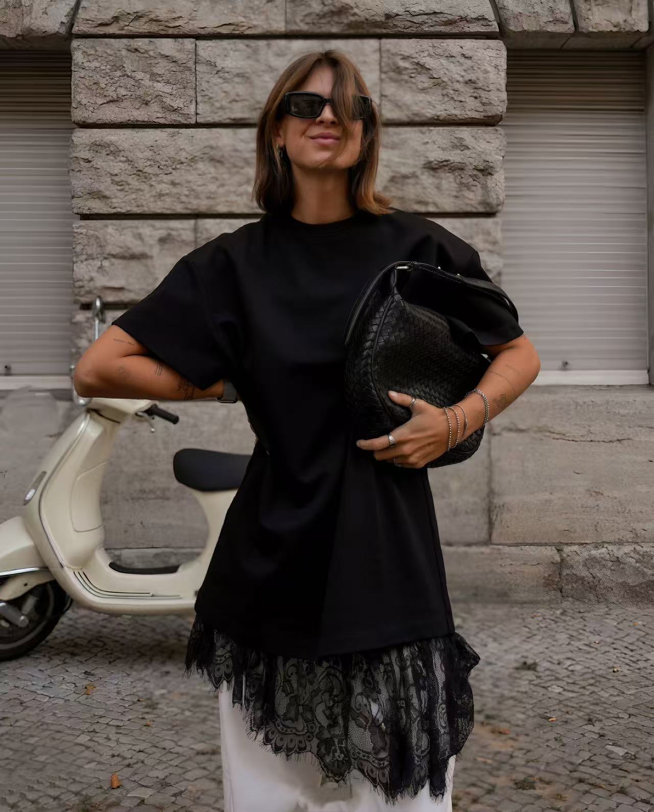 Women's Oversized Half Sleeve  - Longline Tee Oversized review and price