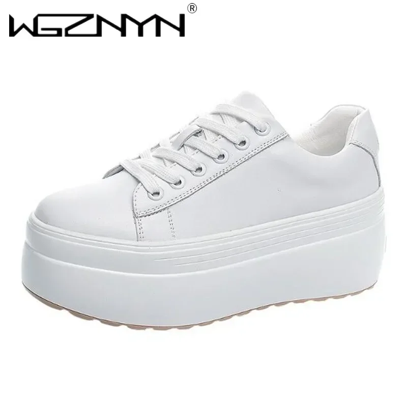 Luxury Autumn Genuine Leather  - Chunky Sneaker Platform review and price