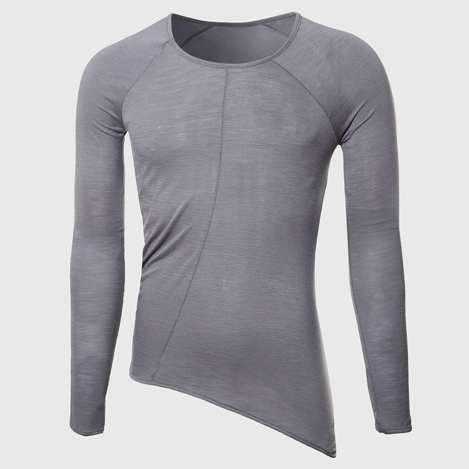 Men Cool Longline T Shirts Cut - Longline Tee Oversized review and price