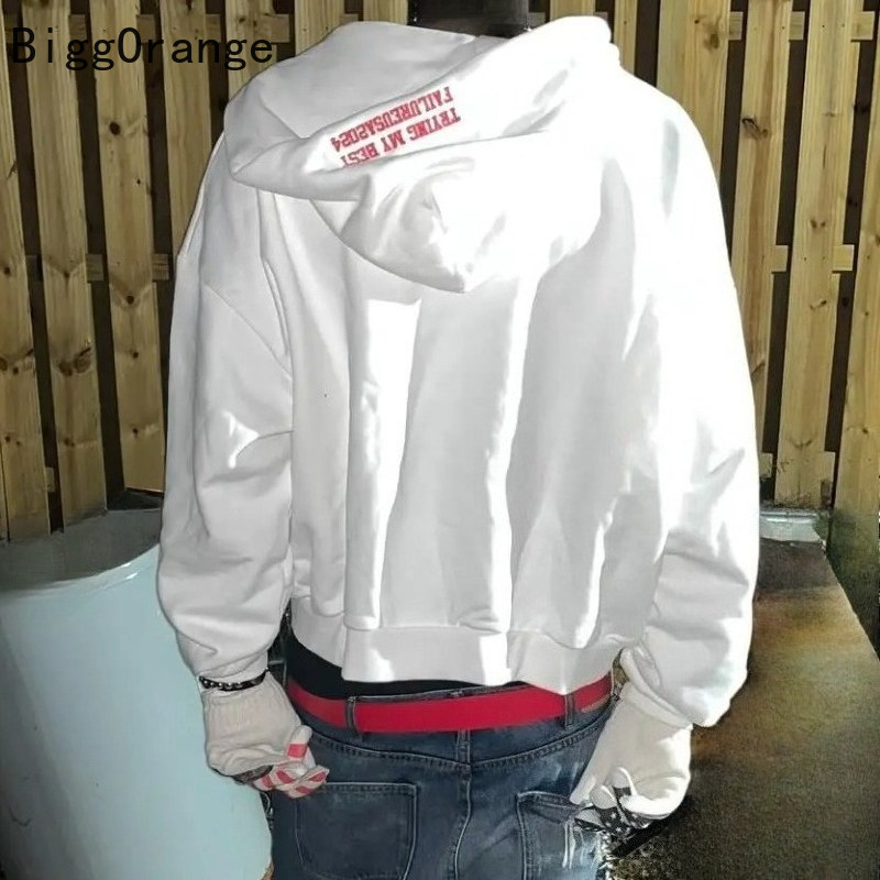 Sweatshirt coat rhinestone emb - Street Fashion Elements review and price
