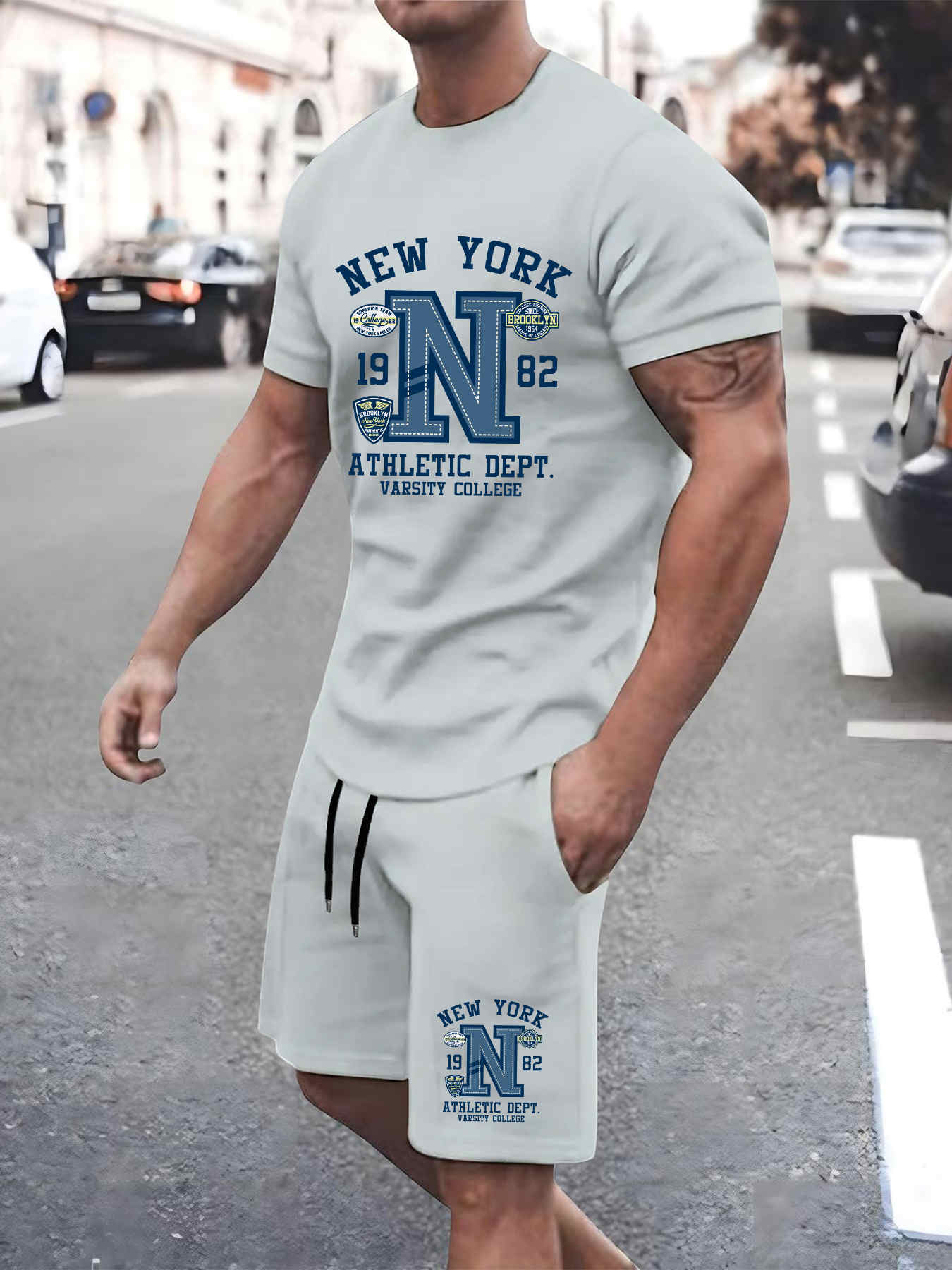 2025 New Summer Mens Set High  - Street Fashion New York 2025 review and price