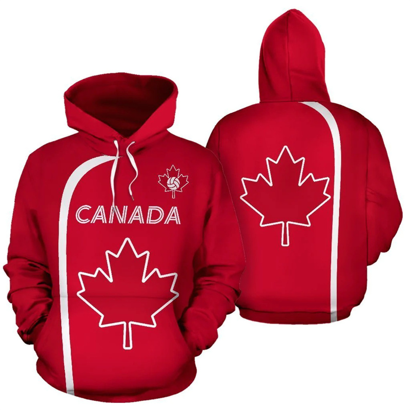 Canada Hoodie Maple Leaf 3d Pr - Street Fashion Canada review and price