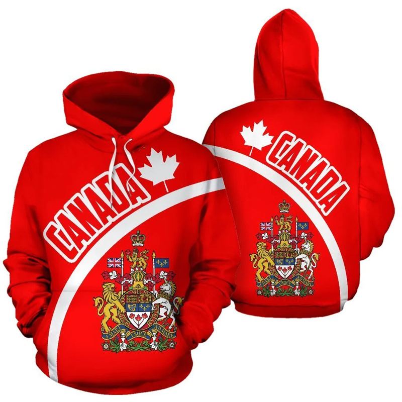 Canada Hoodie Maple Leaf 3d Pr - Street Fashion Canada review and price