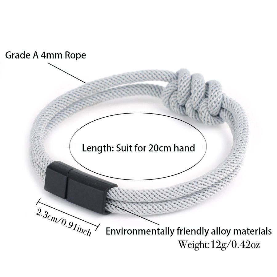 Stylish Men Rope Bracelet High - Street Fashion In Milan review and price