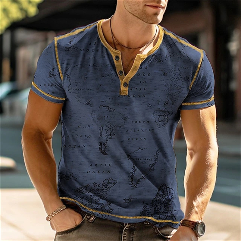 Men's Henry Shirts Funny 3D Pr - Street Fashion For Man review and price
