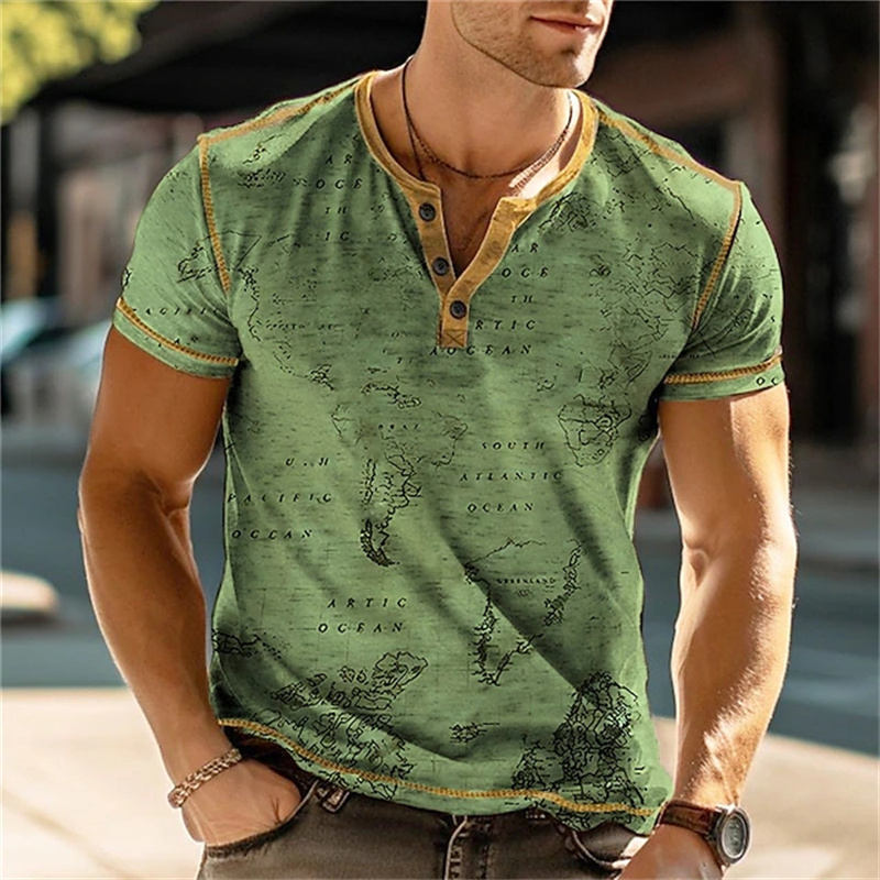 Men's Henry Shirts Funny 3D Pr - Street Fashion For Man review and price