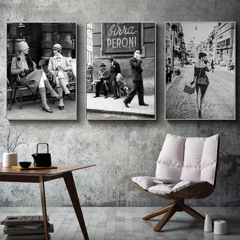 Fashion Black And White Vintag - Street Fashion Paris review and price
