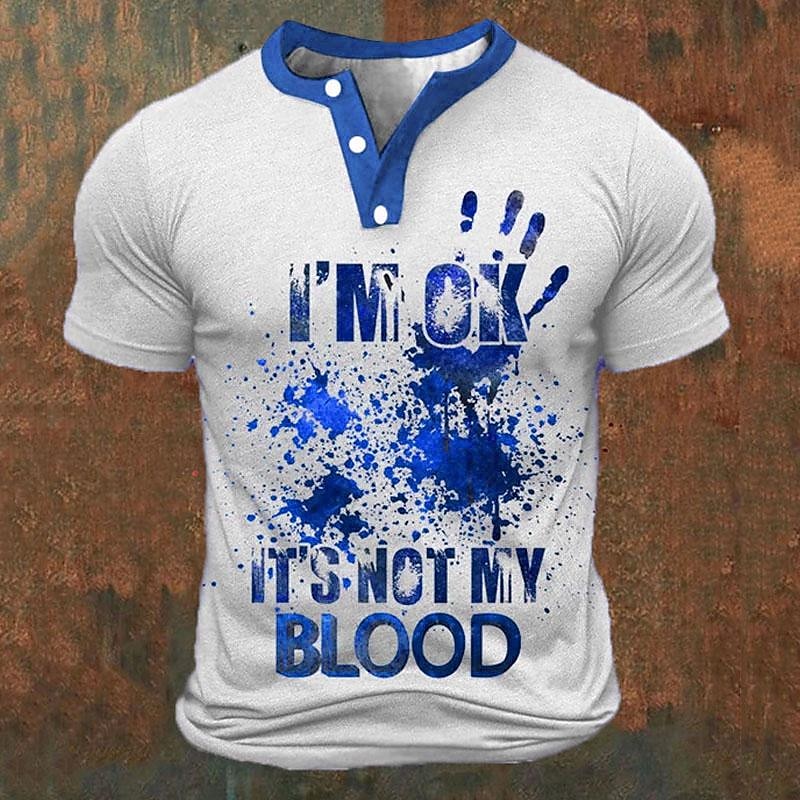 Funny 3D Letter Print Men's He - Street Fashion For Man review and price
