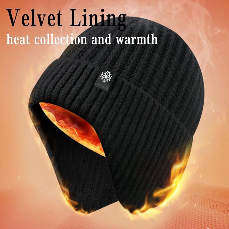 Men Winter Knitted Hat Plush W - Street Fashion Gloves review and price