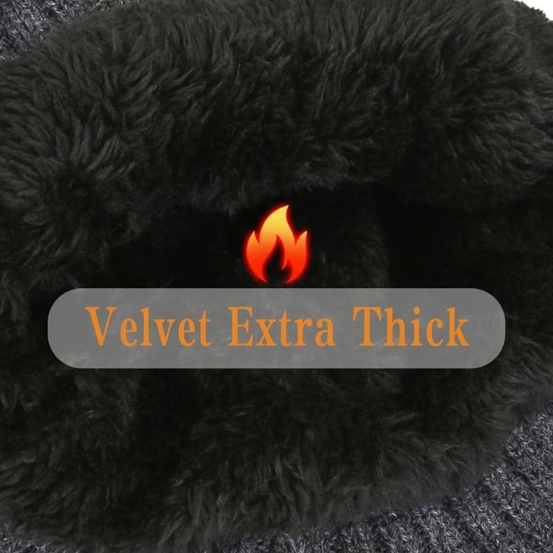 Men Winter Knitted Hat Plush W - Street Fashion Gloves review and price