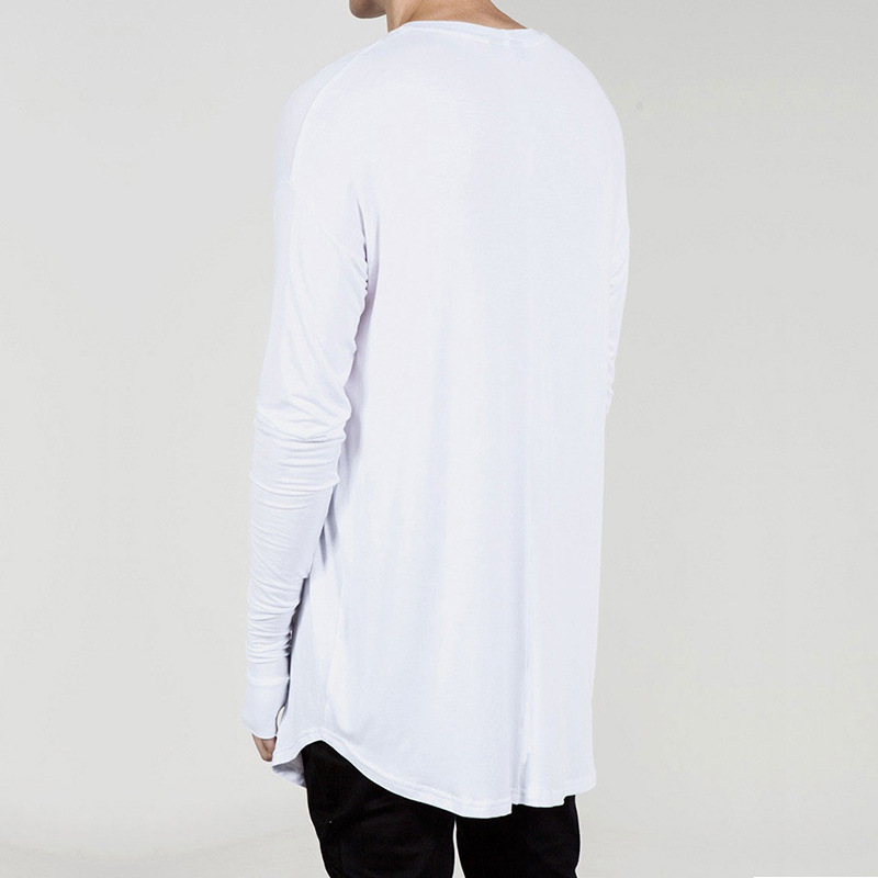 Men Longline Thumb Hole Long S - Longline Tee Oversized review and price