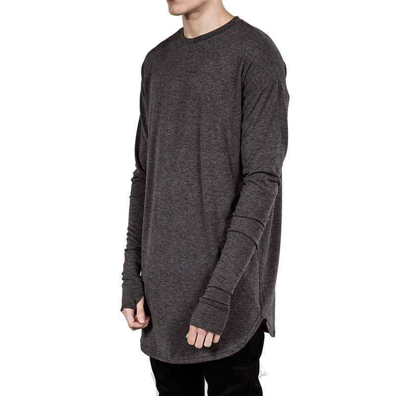 Men Longline Thumb Hole Long S - Longline Tee Oversized review and price